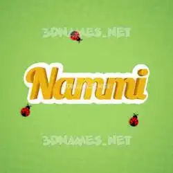nammi in Ladybugs style - 3D name wallpaper