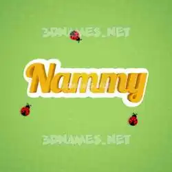 nammy in Ladybugs style - 3D name wallpaper