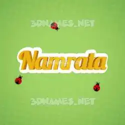 namrata in Ladybugs style - 3D name wallpaper