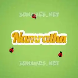 namratha in Ladybugs style - 3D name wallpaper