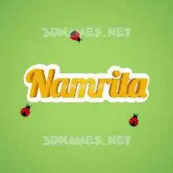 namrita in Ladybugs style - 3D name wallpaper