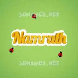 namruth in Ladybugs style - 3D name wallpaper
