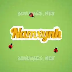 namxynh in Ladybugs style - 3D name wallpaper