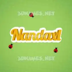 nandaxl in Ladybugs style - 3D name wallpaper