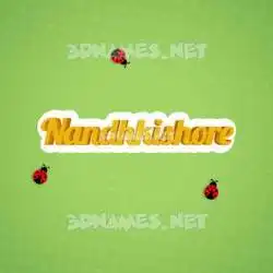 nandhkishore in Ladybugs style - 3D name wallpaper