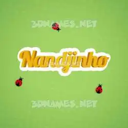 nandjinho in Ladybugs style - 3D name wallpaper