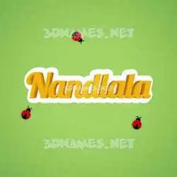 nandlala in Ladybugs style - 3D name wallpaper