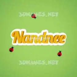 nandnee in Ladybugs style - 3D name wallpaper