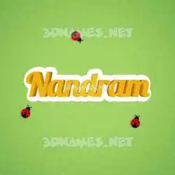 nandram in Ladybugs style - 3D name wallpaper