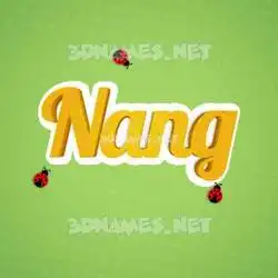 nang in Ladybugs style - 3D name wallpaper