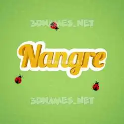 nangre in Ladybugs style - 3D name wallpaper