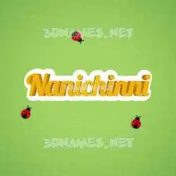 nanichinni in Ladybugs style - 3D name wallpaper