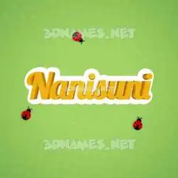 nanisuni in Ladybugs style - 3D name wallpaper