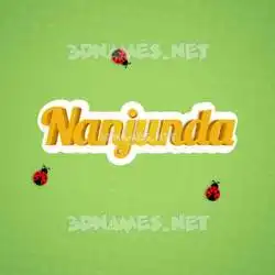 nanjunda in Ladybugs style - 3D name wallpaper