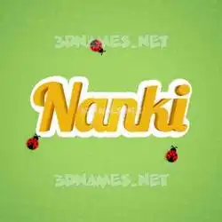 nanki in Ladybugs style - 3D name wallpaper