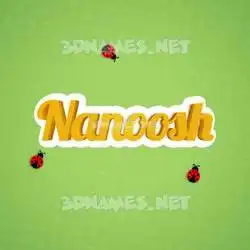 nanoosh in Ladybugs style - 3D name wallpaper