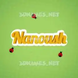 nanoush in Ladybugs style - 3D name wallpaper