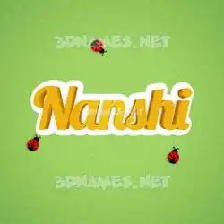 nanshi in Ladybugs style - 3D name wallpaper