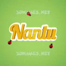 nantu in Ladybugs style - 3D name wallpaper