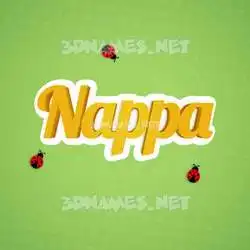 nappa in Ladybugs style - 3D name wallpaper
