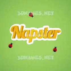 napster in Ladybugs style - 3D name wallpaper