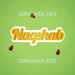 naqshab in Ladybugs style - 3D name wallpaper