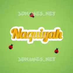 naquiyah in Ladybugs style - 3D name wallpaper
