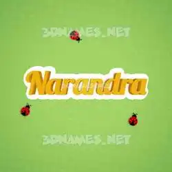 narandra in Ladybugs style - 3D name wallpaper