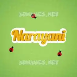 narayani in Ladybugs style - 3D name wallpaper