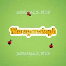 narayansingh in Ladybugs style - 3D name wallpaper