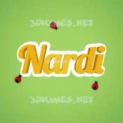 nardi in Ladybugs style - 3D name wallpaper