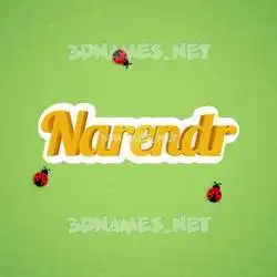 narendr in Ladybugs style - 3D name wallpaper