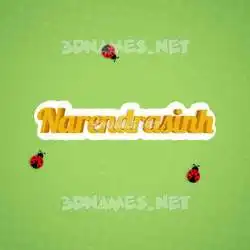 narendrasinh in Ladybugs style - 3D name wallpaper