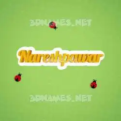 nareshpawar in Ladybugs style - 3D name wallpaper