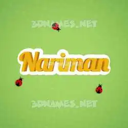 nariman in Ladybugs style - 3D name wallpaper