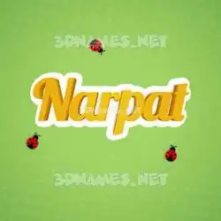 narpat in Ladybugs style - 3D name wallpaper