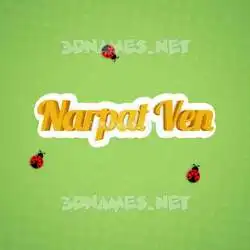 narpat ven in Ladybugs style - 3D name wallpaper