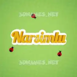 narsimlu in Ladybugs style - 3D name wallpaper
