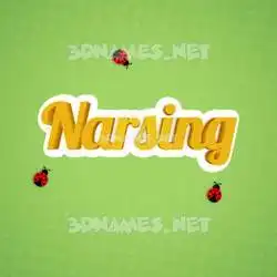 narsing in Ladybugs style - 3D name wallpaper