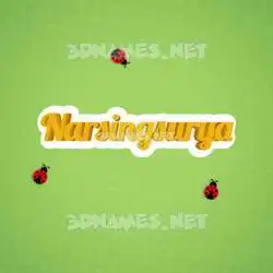 narsingsurya in Ladybugs style - 3D name wallpaper
