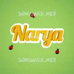narya in Ladybugs style - 3D name wallpaper
