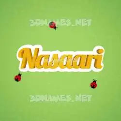 nasaari in Ladybugs style - 3D name wallpaper