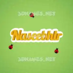 naseebhlr in Ladybugs style - 3D name wallpaper