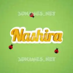 nashira in Ladybugs style - 3D name wallpaper