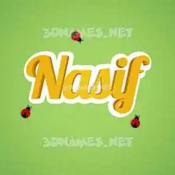 nasif in Ladybugs style - 3D name wallpaper