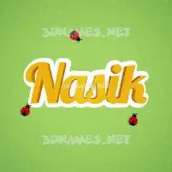 nasik in Ladybugs style - 3D name wallpaper