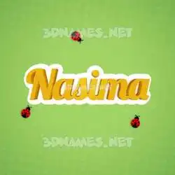 nasima in Ladybugs style - 3D name wallpaper