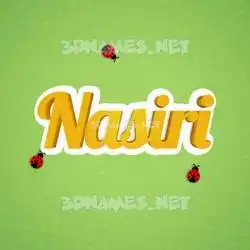 nasiri in Ladybugs style - 3D name wallpaper