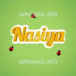 nasiya in Ladybugs style - 3D name wallpaper