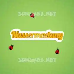 nassermadany in Ladybugs style - 3D name wallpaper